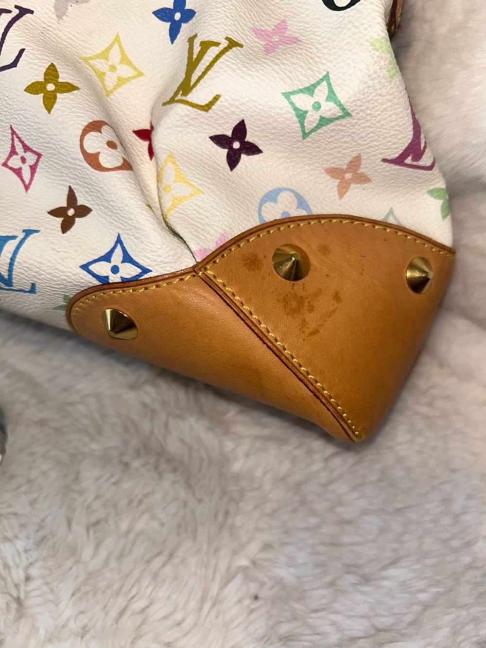 Louis Vuitton White Multicolor Monogram Judy GM - Picture 11 of 16